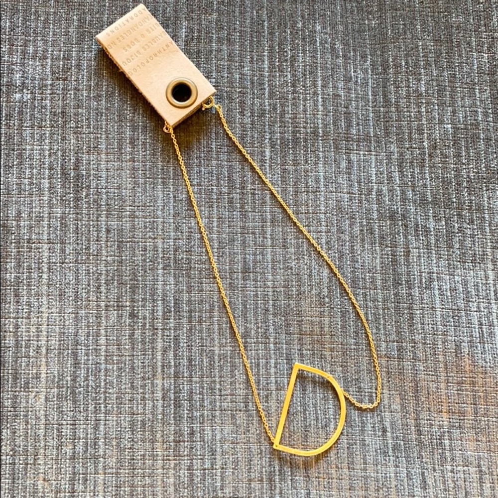 Anthropologie Costume Monogram Jewelry letter D